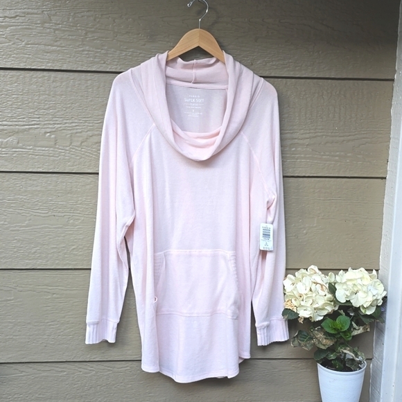 Torrid Super Soft Plush Cowl Neck Raglan Tunic Sweatshirt 3x NWT NEW - Picture 5 of 10